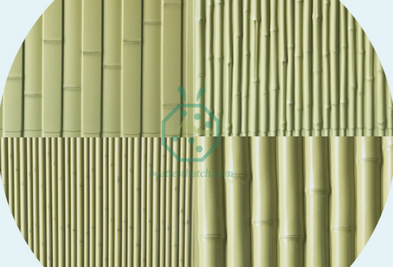 Plastic Bamboo Panels For Palapa Interior Wall Decoration Or Outdoor Fence Screen
