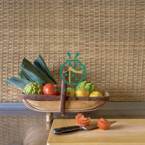 Synthetic PE Rattan Mat For Bungalow Decoration