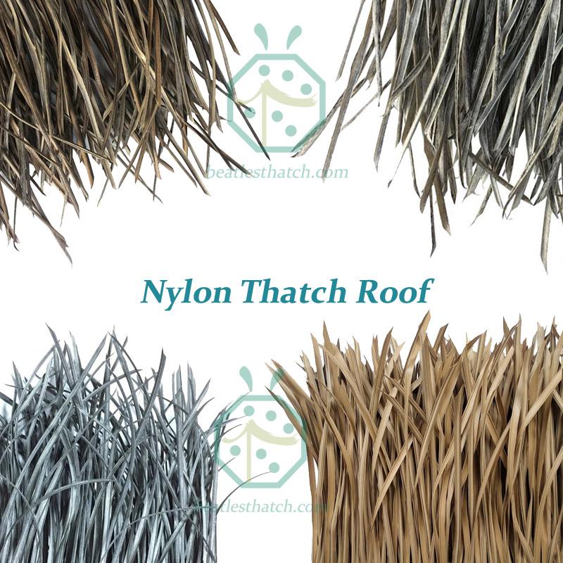 synthetic nylon thatch for gazebo roof covering