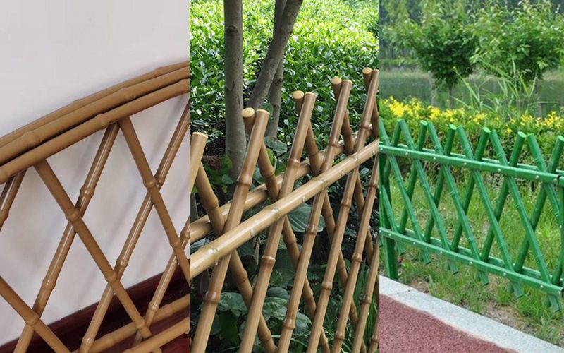 Iron Bamboo Stick Garden Fence In Public Park