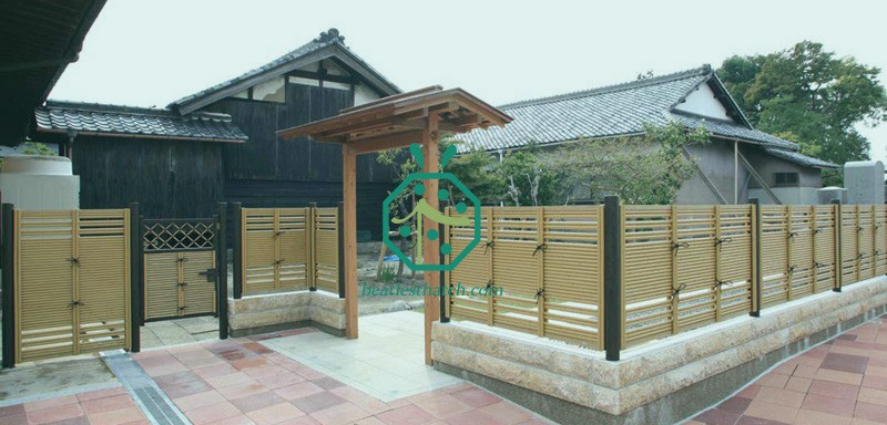 Faux Bamboo Poles Fence Panels For Tourism Places Faux Bamboo Poles Fence Panels For Tourism Places