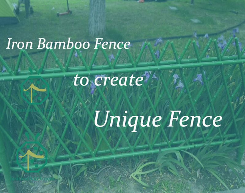 Iron Bamboo Stick Vacation Resort Hotel Garden Fence