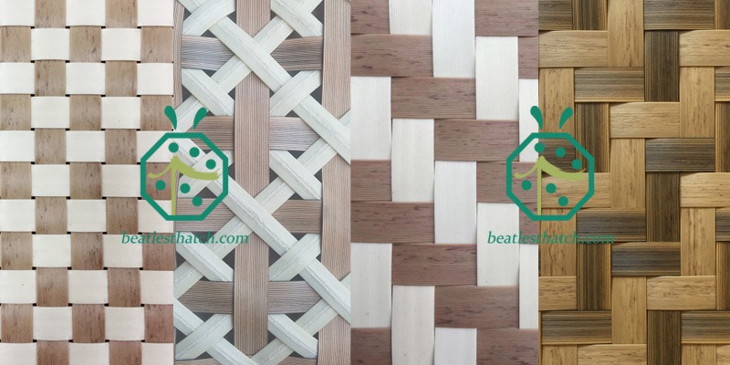 Woven palm leaf ceiling mat for drawing room decoration