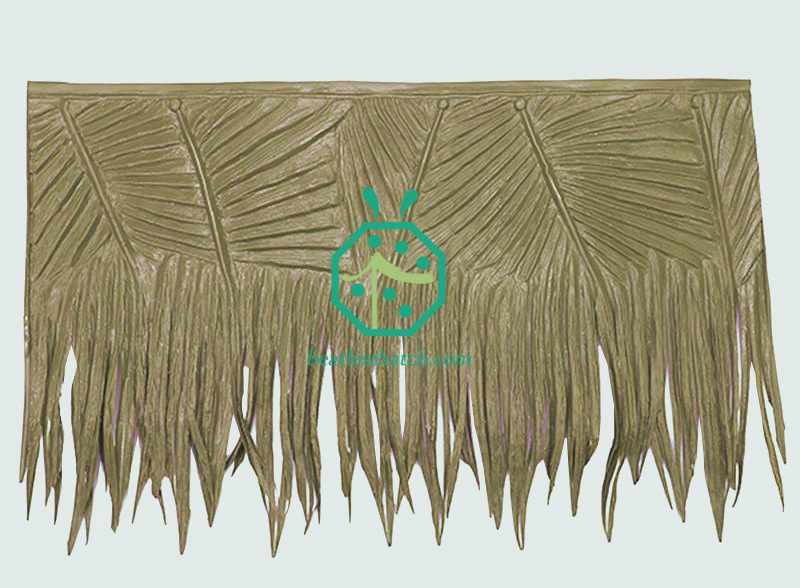 Synthetic Palm Leaf Roofing For Marine Park In Pacific Countries