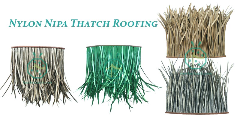 Various Artificial Thatch Roofing For Tropical Garden Landscape Designs
