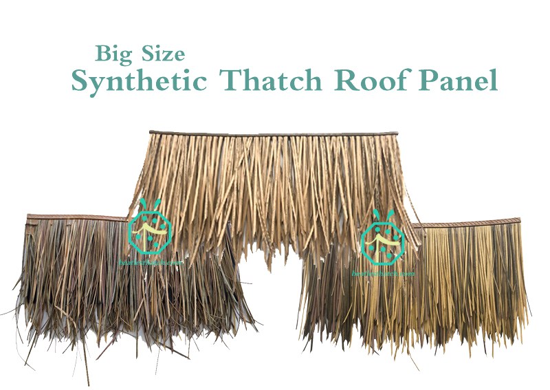 Artificial thatch roofing tiles for various wooden house structures in your garden backyard