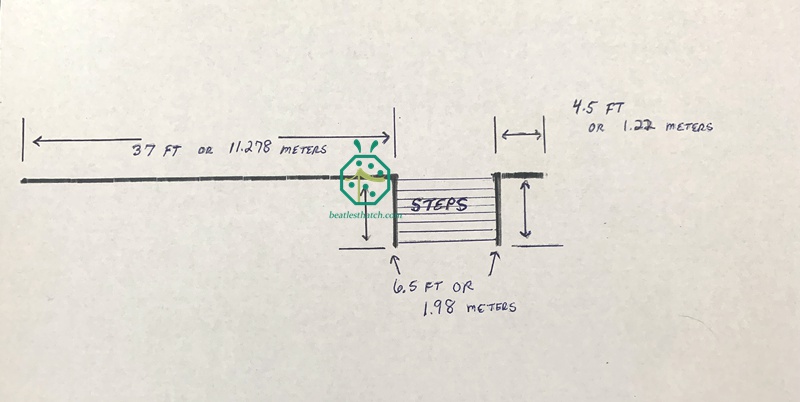 Jobsite drawing from USA client for the iron bamboo pole fencing