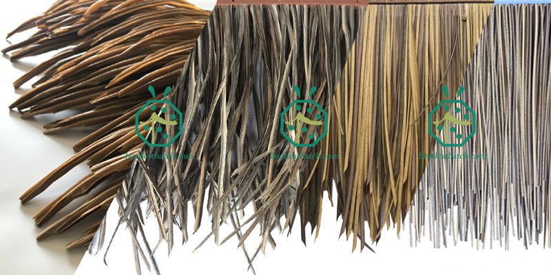 Synthetic Mexican Palm Thatch Roof Panels For Palapa, Bohio, Gazebo Construction