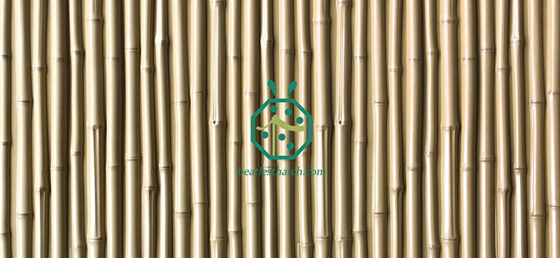 Plastic bamboo panels for wall and fence decoration