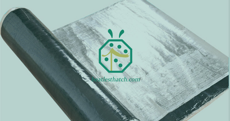 Waterproof fabric or waterproof membrane for plastic thatch roof covering