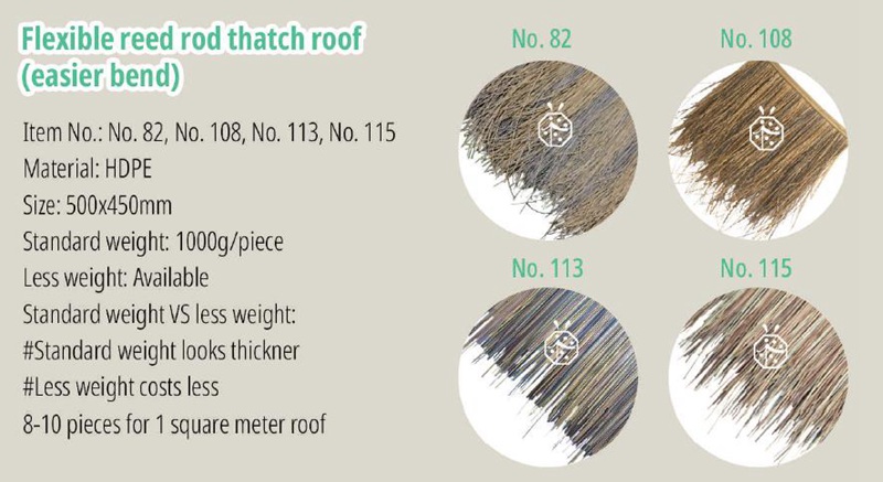 Buy artificial cane thatch roofing from China factory