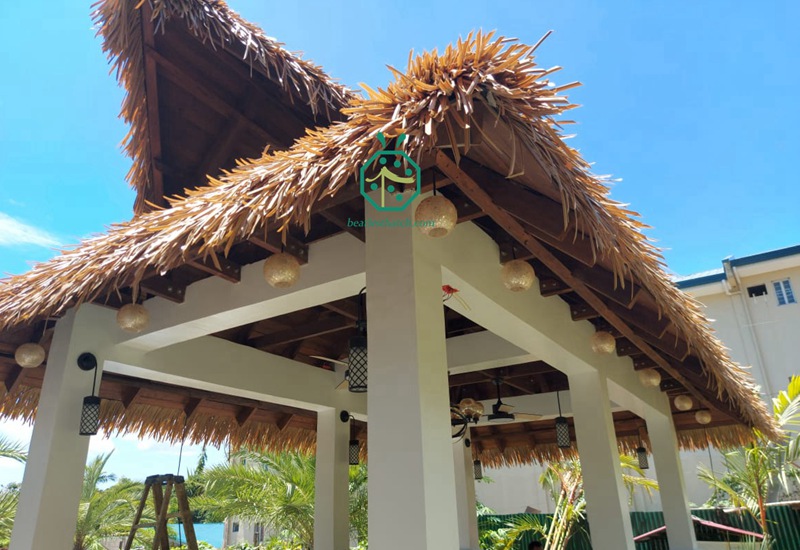 DIY tiki bar thatch roof for your backyard garden