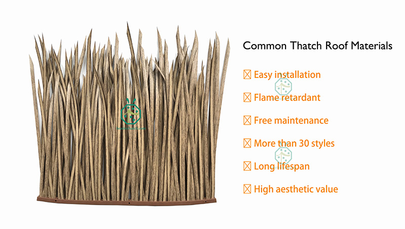 Saudi Arabia waterfront theme park fake thatch roof covering materials for sale