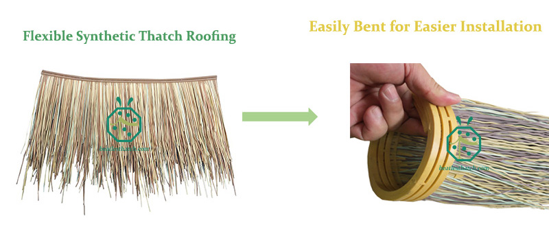 Easy bent simulated Africa thatch roof tiles