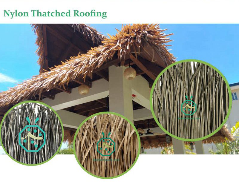 Beach hideaway resort fibre thatch roof panels