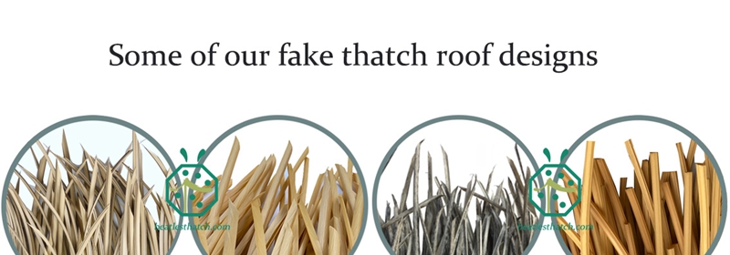 Synthetic palm thatch, Artificial reed leaf thatch roof, Plastic straw rod thatch tiles