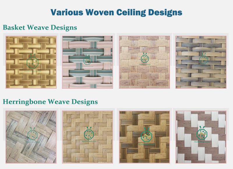 synthetic bamboo ceiling mat