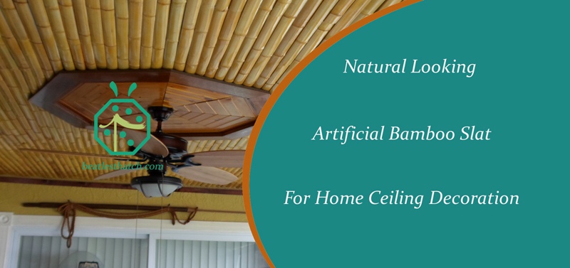 Artificial bamboo woven ceiling panels for tiki hut Artificial bamboo woven ceiling panels for tiki hut
