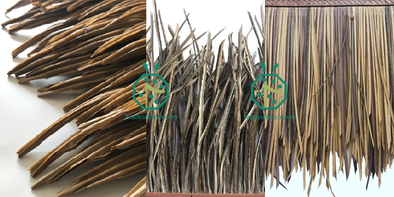 Exotic Fiber Thatch Roofing For Bungalow Roof Replacement Construction Exotic Fiber Thatch Roofing For Bungalow Roof Replacement Construction