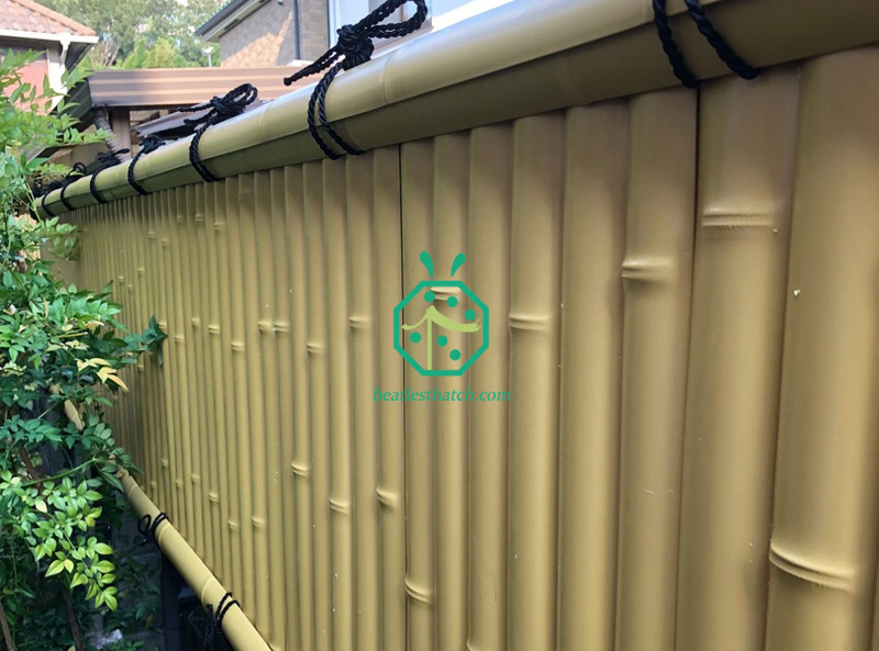 Plastic bamboo panels for wall and fence decoration Plastic bamboo panels for wall and fence decoration