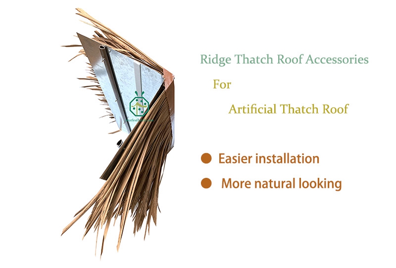 Artificial thatch roofing cover ridge tile Artificial thatch roofing cover ridge tile