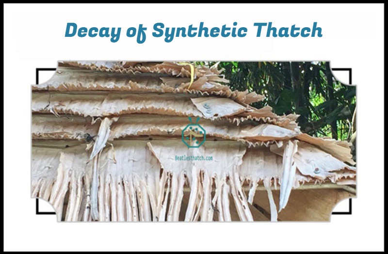 Some quality issues in the market for plastic kajan thatch roof materials for hideaway resort hotel construction