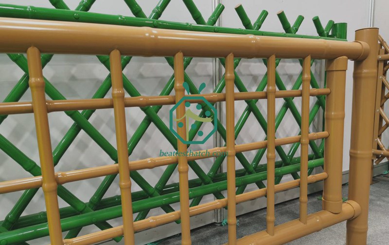 Garden or park landscape decoration steel bamboo fence screening poles