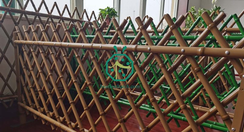 Garden or park landscape decoration steel bamboo fence screening poles