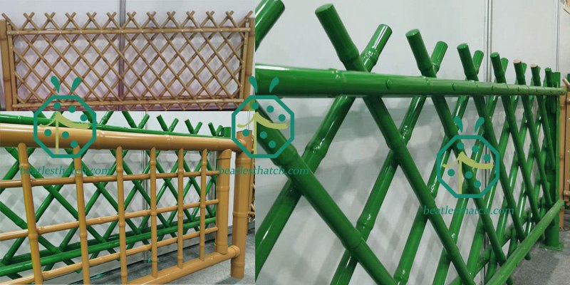 Garden or park landscape decoration steel bamboo fence screening poles
