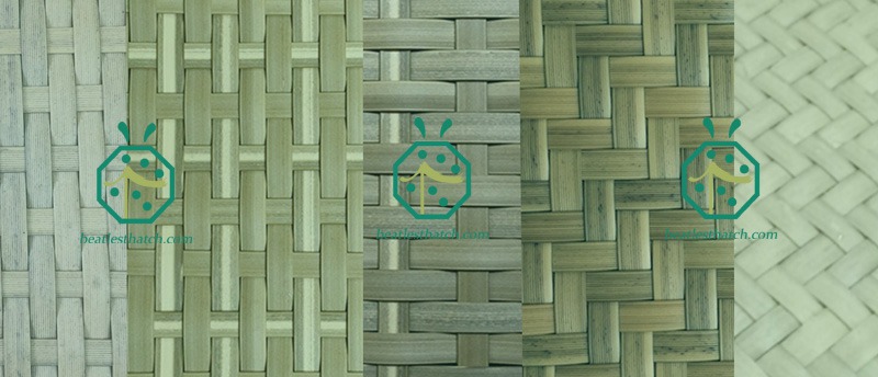 Bandeau Style Tiki Bar Banana Leaf Woven Mat