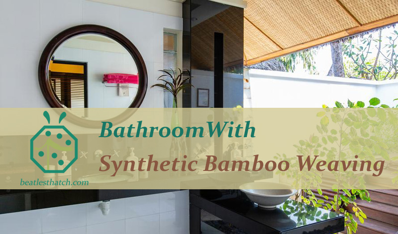 Bamboo woven wall covering for hotel lobby and room