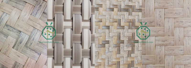 artificial bamboo woven wall covering panels