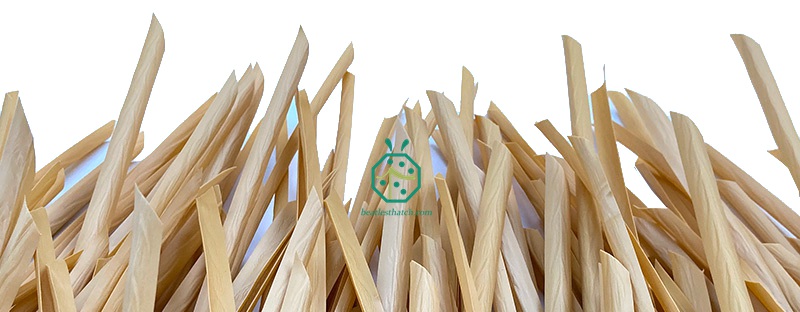 synthetic straw thatch for beach resort overwater bungalows