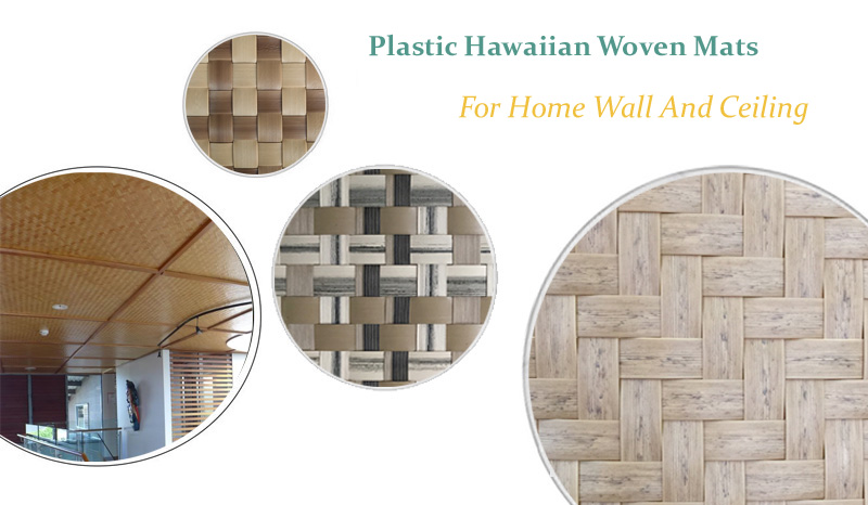 Herringbone Style Synthetic Bamboo Ceiling Panels: