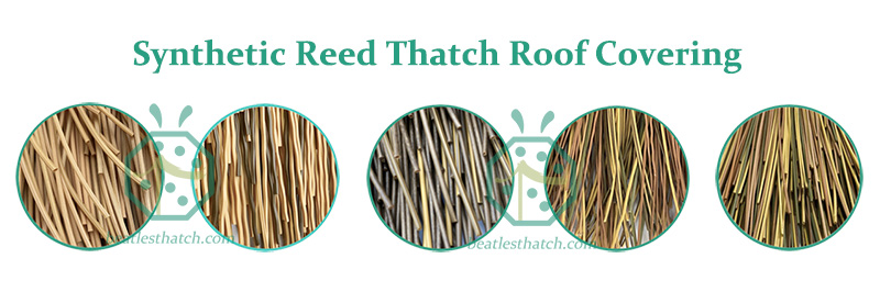 Artificial reed thatch custom