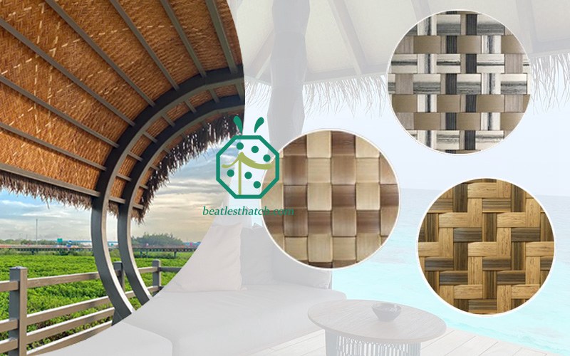 Woven ceiling lining designs for Australia villa home cottage and gazebo