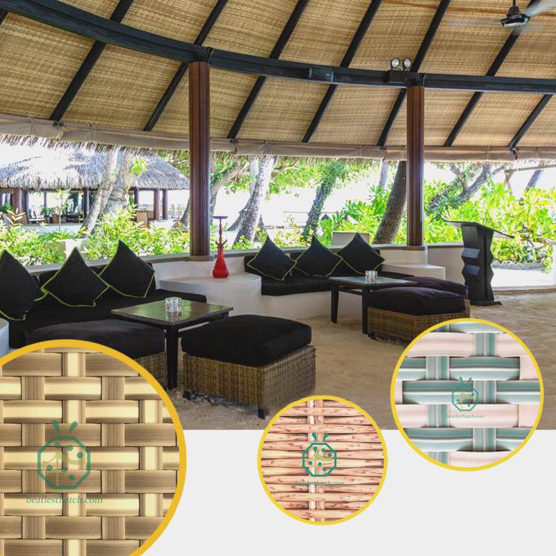 Plastic weave ceiling or wall matting for Peru