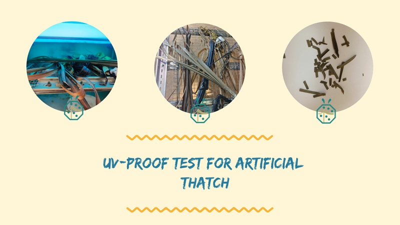 UV retardant test equipments to ensure the UV proof performance of synthetic thatch tiles
