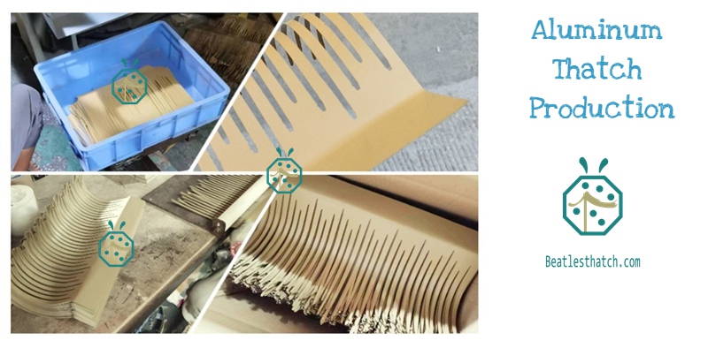 Manufacturing metal aluminum thatch roof tiles in China thatch factory Manufacturing metal aluminum thatch roof tiles in China thatch factory