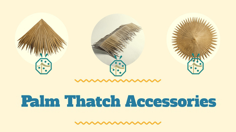 Full installation accessories of viva palm thatch roofing solution Full installation accessories of viva palm thatch roofing solution