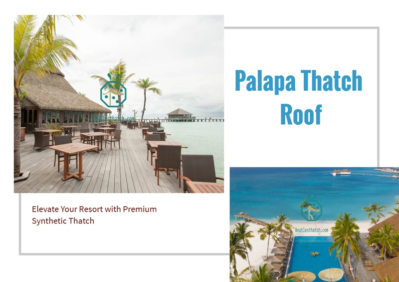 Palapa Thatch Roof for Caribbean Beach Resort Hotels