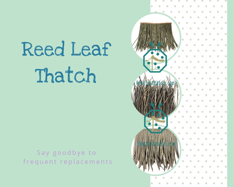 Artificial reed leaf thatch roof for Bali Hut Construction Artificial reed leaf thatch roof for Bali Hut Construction