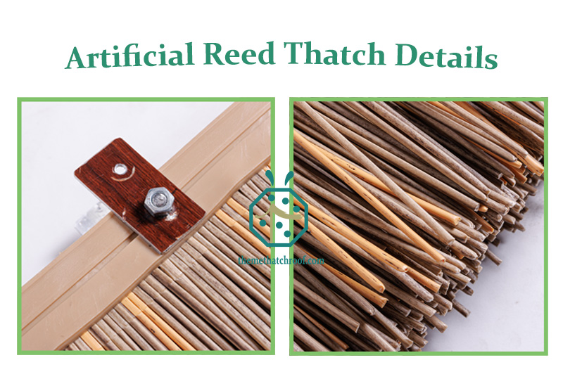 Artificial reed thatch custom