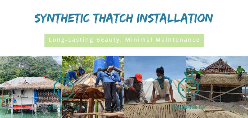 How To Thatched Chalet Roof Using Synthetic Thatch Tiles How To Thatched Chalet Roof Using Synthetic Thatch Tiles