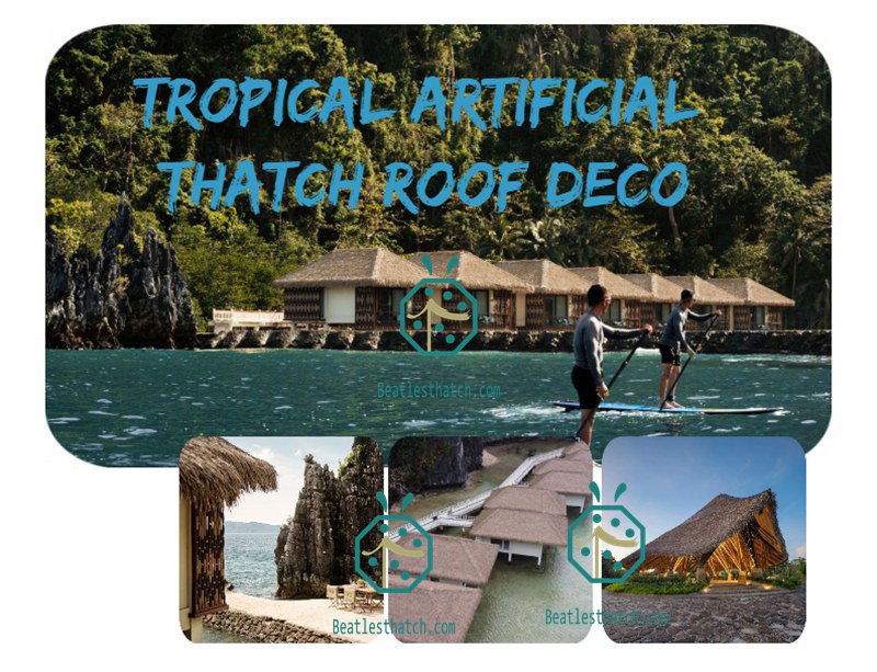 Polymer Nipa Thatch Roof for Cottage Chalet Buildings
