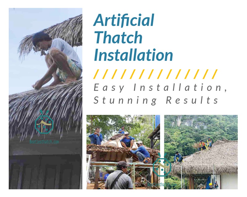 Installation guide for the plastic raffia thatch roof covering Installation guide for the plastic raffia thatch roof covering