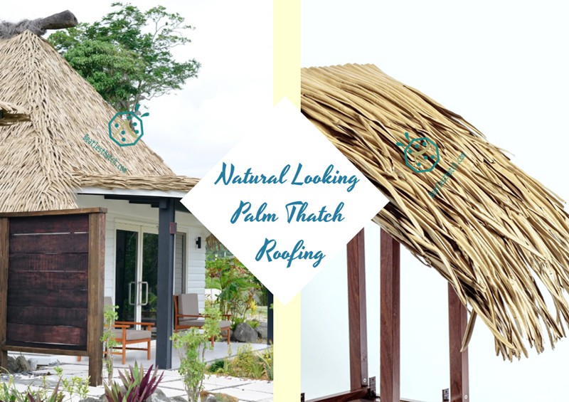 Synthetic Nipa Palm Thatch Roofing For Cottage Building Synthetic Nipa Palm Thatch Roofing For Cottage Building