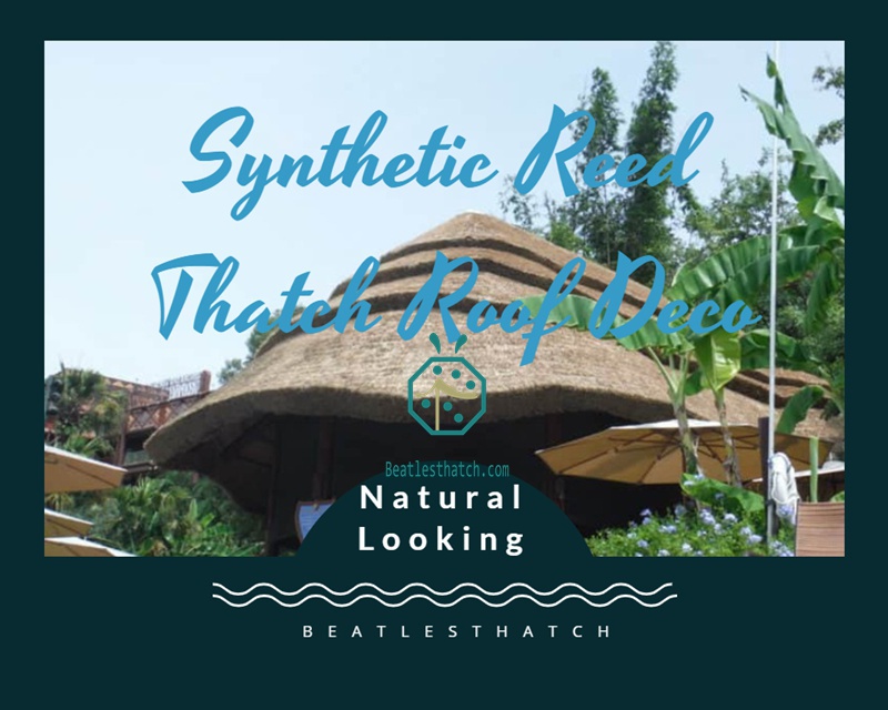 Synthetic Reed Thatch Roofing for Municipal Pavilion Decoration Projects