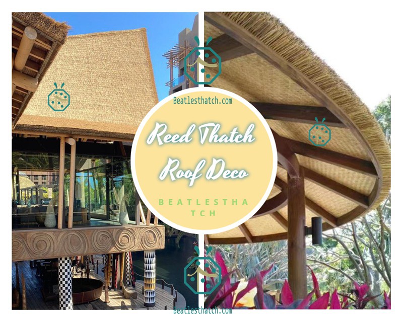 Plastic thatch roofing materials