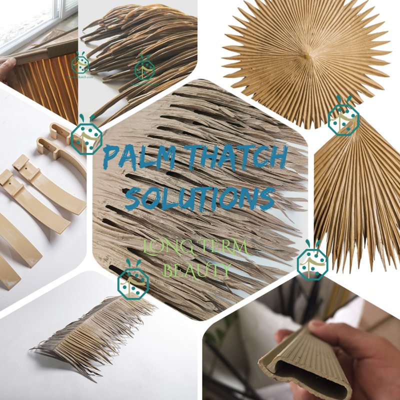 Synthetic viva palm thatch roof accessories Synthetic viva palm thatch roof accessories